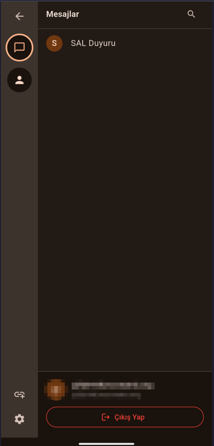 Öğretmen Mesajlaşması Ekranı